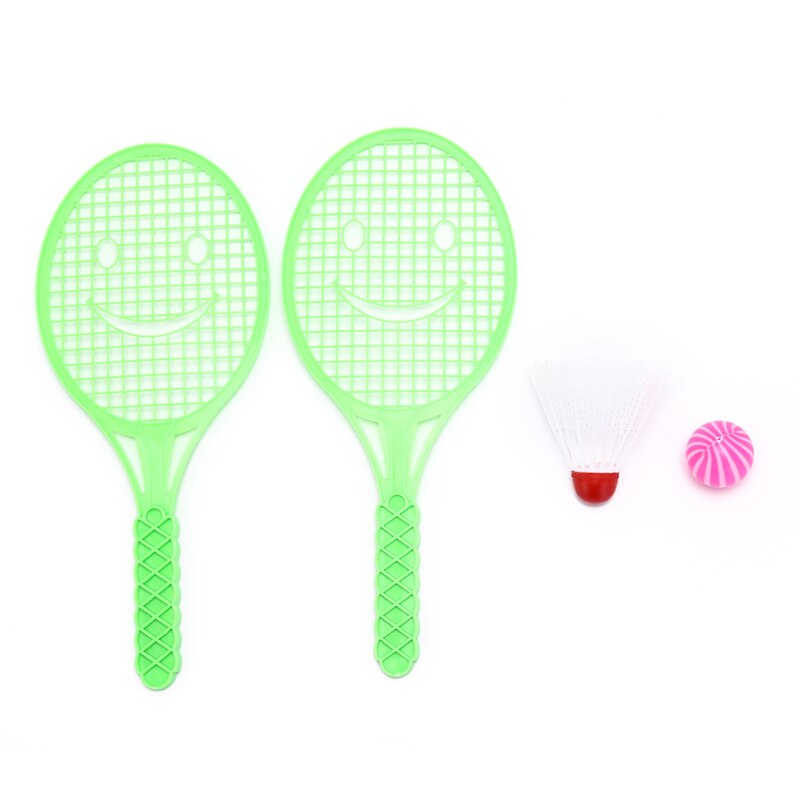 Pedagogisk leketøy tennisracket badminton bat baby sport foreldre-barn sport: Grønn