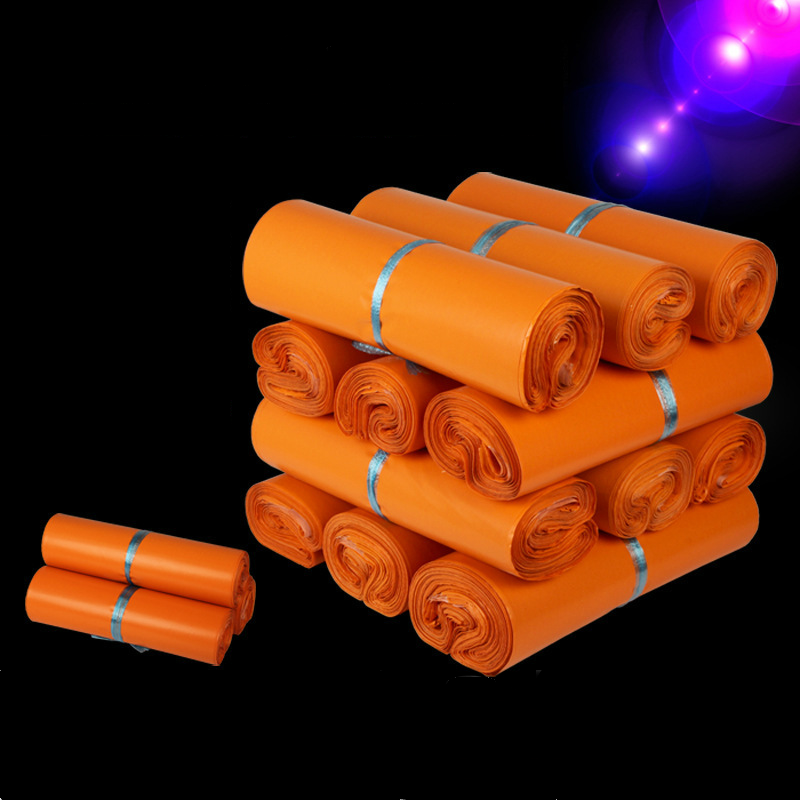 50 stücke Neue Orange 14 Draht Selbst-Dichtung Klebstoff Lagerung Tasche Matte Material Umschlag Mailer Post Wasserdichte Tasche Verpackung taschen