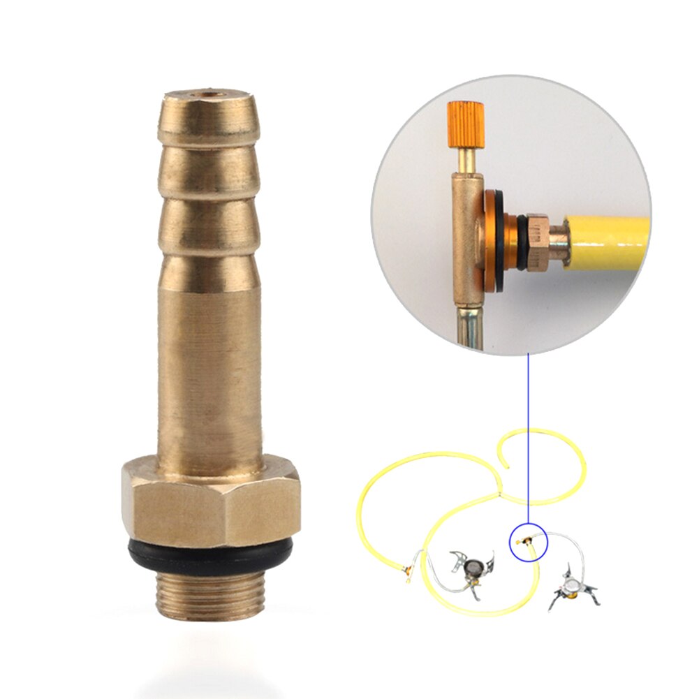 Outdoor Camping Stove Switching Valve Accessories Connector Copper Cylinder Gas Tank Adapter Gas Tank Accessories