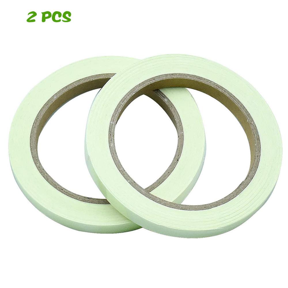 2pcs Luminous Tape DIY Strip Stickers Waterproof Anti-friction Fluorescent Self Adhesive Tape baseboard Wall Sticker 10mmx10m