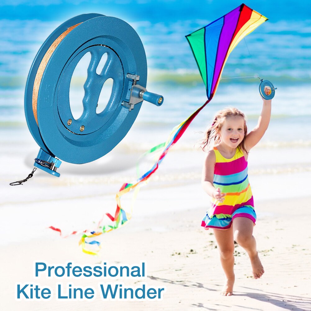 Professionele Kite Lijn Winder Kronkelende Reel Grip Wiel Met 650 Voeten (60LBS) vliegende Line String Vliegende Gereedschap Voor Kids Volwassenen