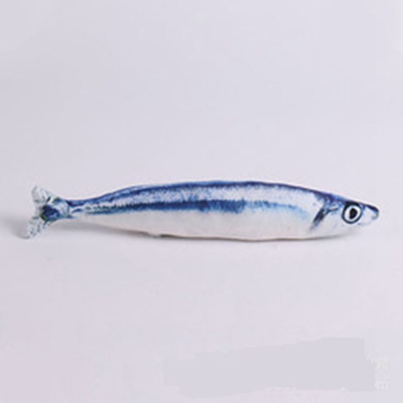 Cat Toy Fish Shape Bite Resistant Catnip Cat Toy Pet Chew Toys Pet Interaction Supplies Cat Favors1pc: NO.4 / 60cm