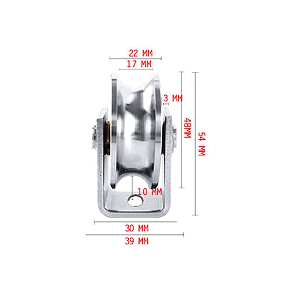 U/V/H poulie Rail de levage Rail de guidage roue traduction porte pied suspendu roue