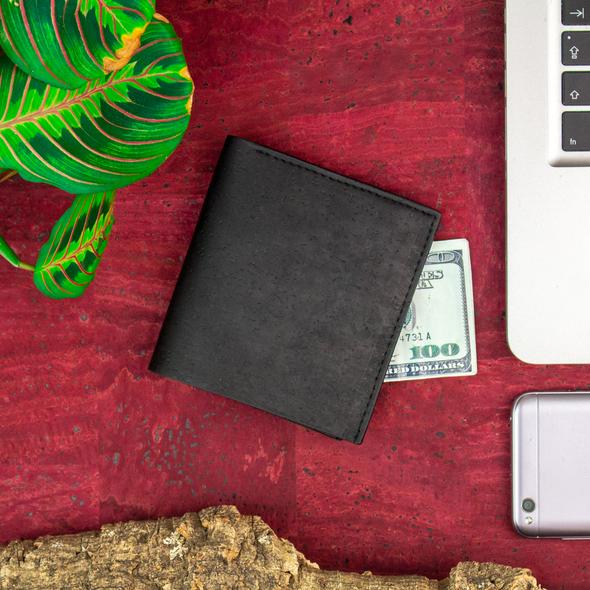 Kork brieftasche für männer braun farbe kork handgemachte Original männer brieftasche Natürliche kork männer brieftasche BAG-253-ABCD