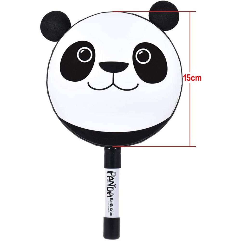 6inch Panda Shaped Hand Wood Handheld Instrument With Mallet Educational Toy For Babies Chilren Toy