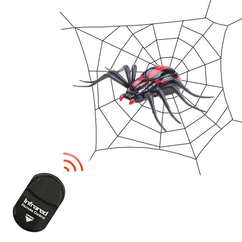 Remote Control Spider Scary Wolf Spider Robot Realistic Novelty Prank Toys Kid Creativity Decoration Jokes for halloween