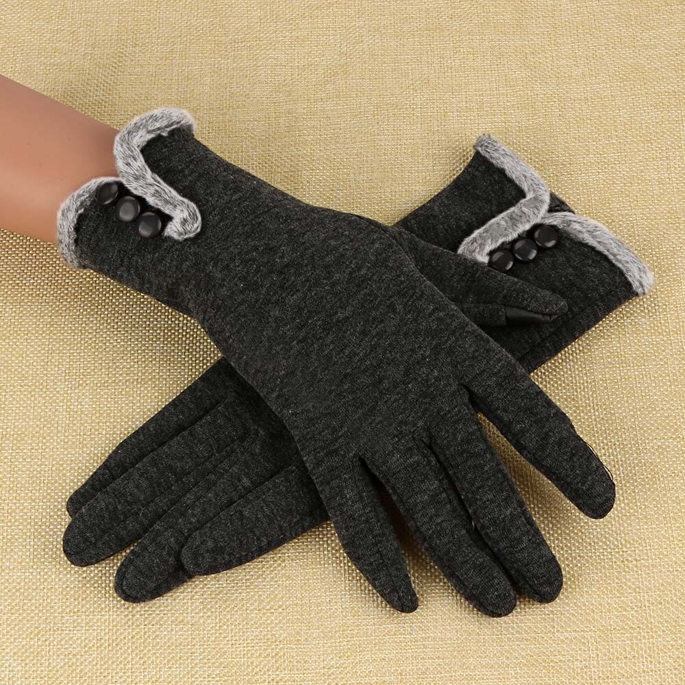 Перчатки Зимние Женские Gloves Women Cashmere Keep Warm Driving Full Finger Gloves Screen Glove Women's Gloves Перчатки #30