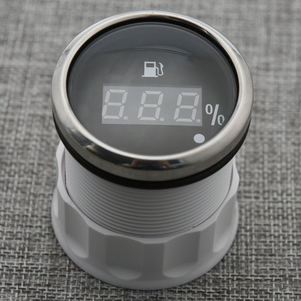 100% Digital 52MM Fuel Level Gauge Warning Light Oil Tank Indicator Marine Fuel Level Sensor 125mm 150mm 200mm 250mm 400mm 500mm