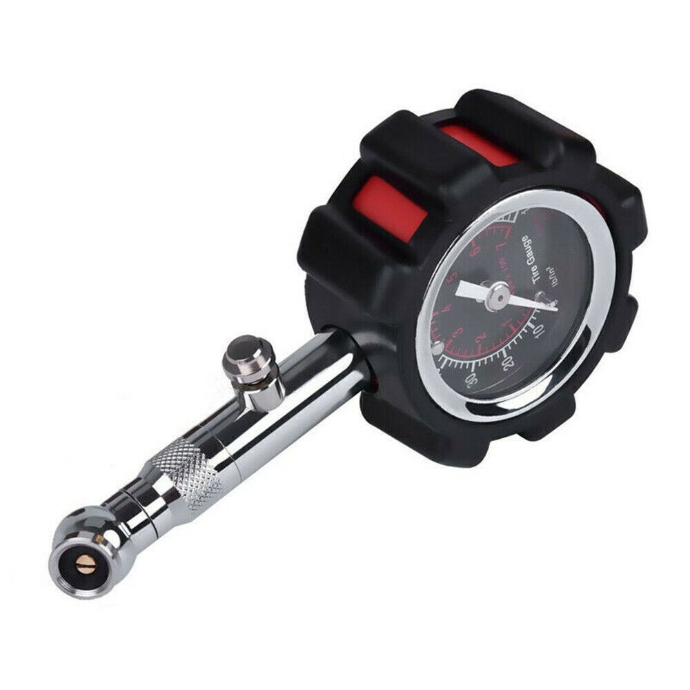 Medidor de presión de neumáticos de alta precisión, 100 PSI, monitoreo de presión de neumáticos con función de reinicio, medidor de presión de aire de coche de alta resistencia
