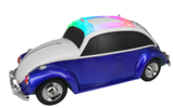 EONKO WS-1958BT Car Shape Taxi Bluetooth Speaker with TF USB FM AUX Handsfree LED Light Rechargeable Battery: Blue
