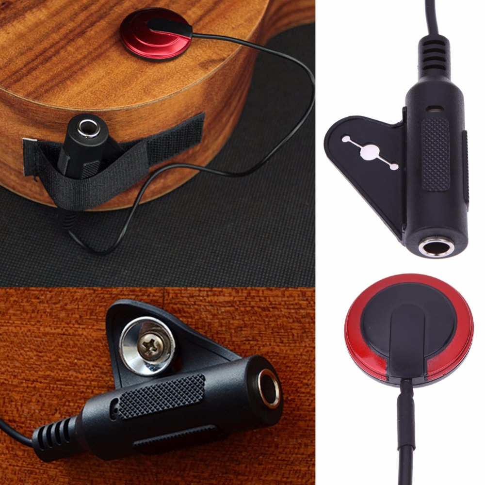 Pastilla de guitarra , pastilla de micrófono de contacto piezoeléctrico para guitarra, violín, Banjo, mandolina, ukelele, accesorios de guitarra