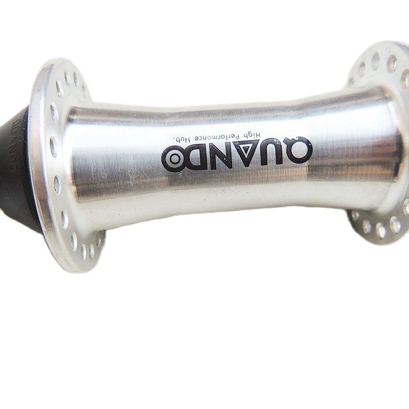 36 hole 100mm aluminum alloy front hub mountain bike V brake hub folding bike silver quick release