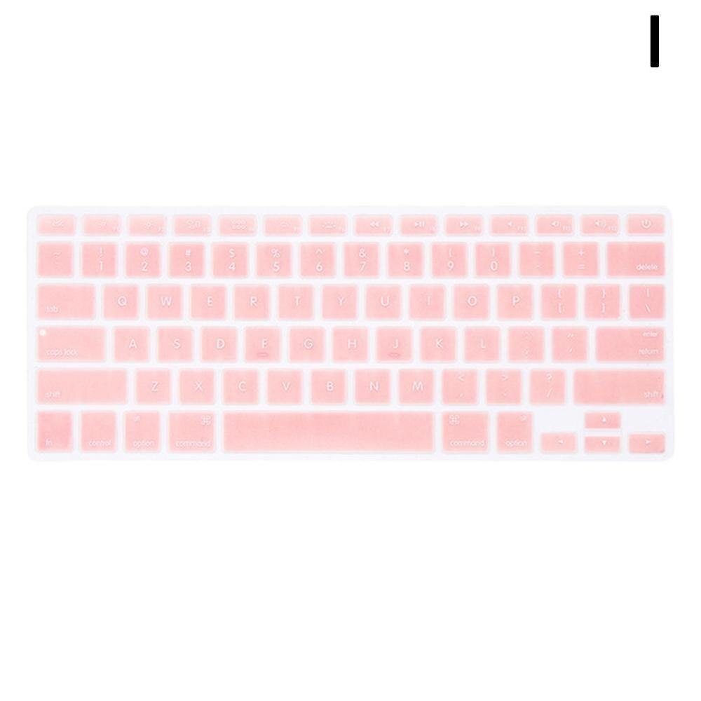 10 farben Weichen Silikon Tastatur Abdeckung Aufkleber Film Für Apple Macbook Pro Air 13 "15" 17 " oder älter) computer Zubehör: rose red