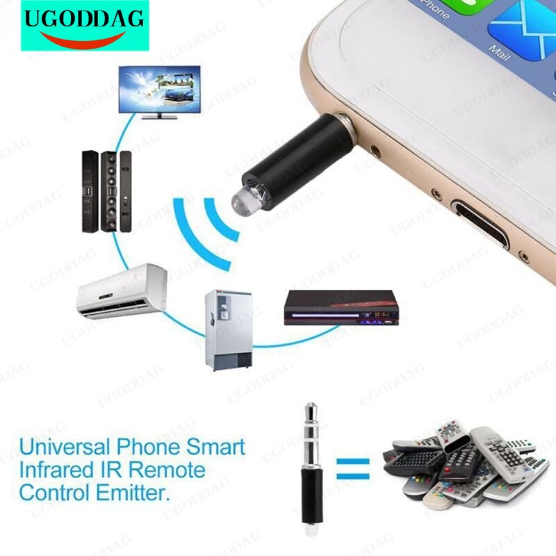3.5Mm Infrarood Zender Interface Smart App Controle Mobiele Telefoon Afstandsbediening Draadloze Infrarood Apparaten Adapter Voor Tv