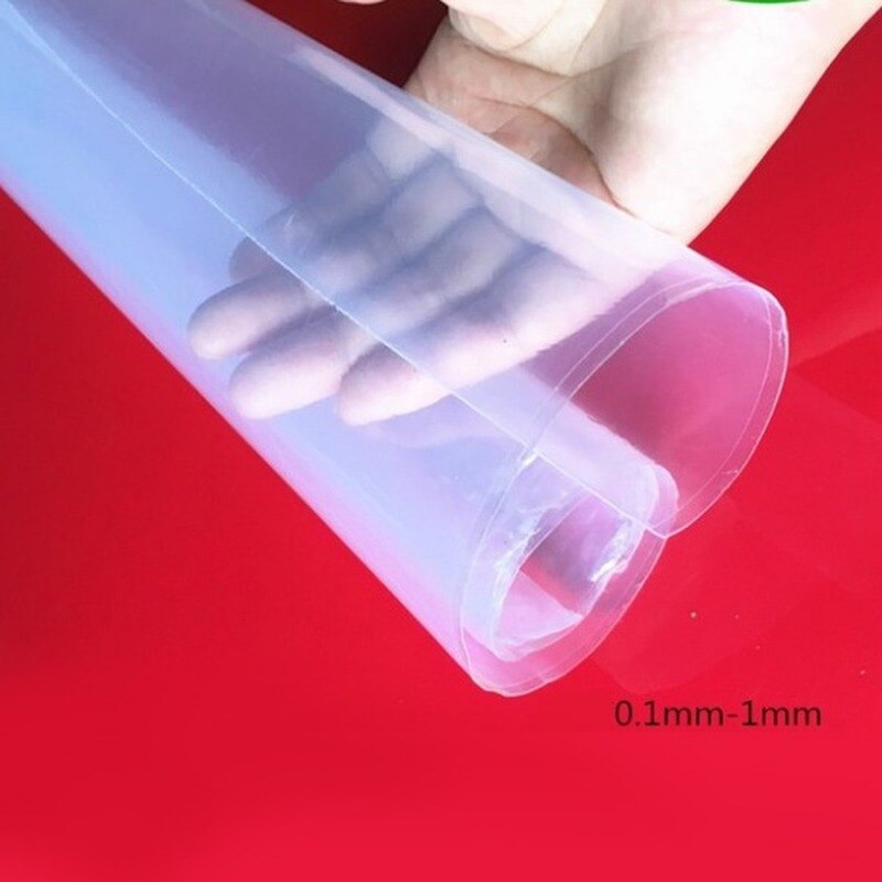 0.1mm/0.2mm/0.3mm/0.5mm/0.8mm 1mm Silicone Rubber Sheet 500mm Width 500mm Length Transparent Silicone Film rubber