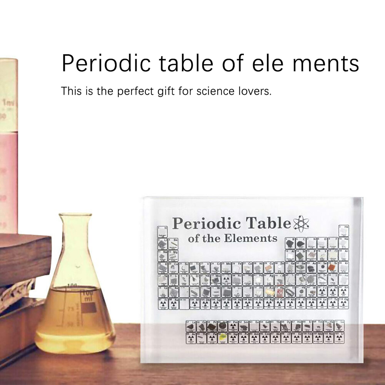 Waterproof Acrylic Periodic Table Chemical Element Display Chart Periodic Table Teaching Tool Student Learning Tool Craft Decor