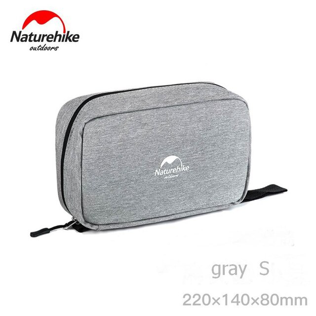 Naturehike unisex resor necessär arrangör hängande tvättpåse för badrum dusch rakning dopp kit necessär hygienväska: Grå-s