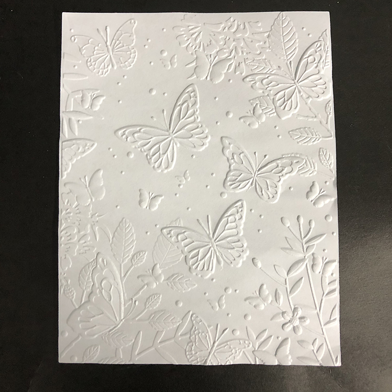 Carpeta en relieve para hacer diseños en 3D, Fondo de de mariposa, tarjeta de felicitación, álbum de recortes, sin sellos y troqueles de corte de Metal, novedad de