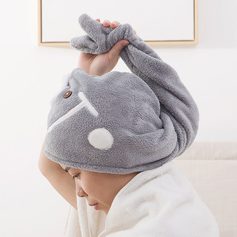 Vanzlife coral velvet droog haarkap, dikke handdoek voor droog haar, absorberende hoed, super snel drogende handdoek voor droog haar