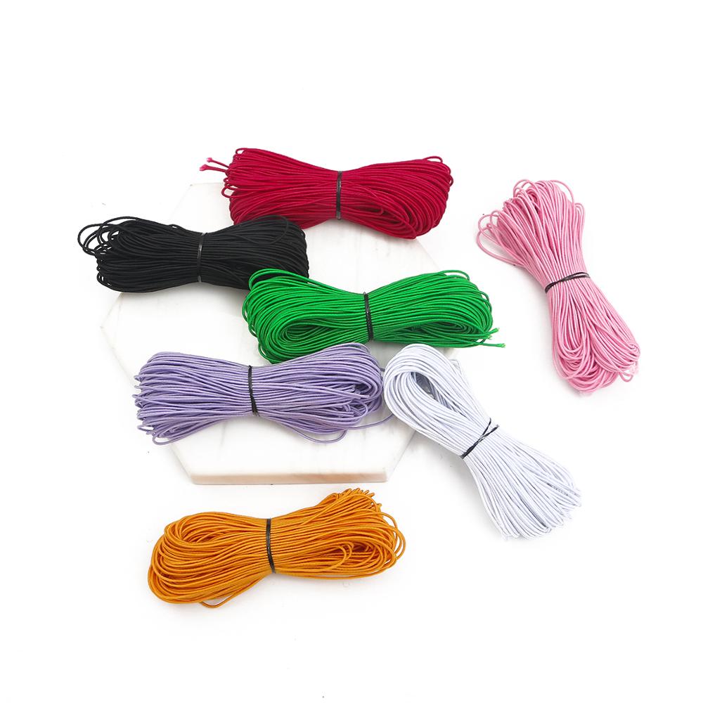 25m/ zakjes 1mm rubberen elastische band rekkoord kralen touw riem touw kralen draad diy naaien kledingstuk riem knutselen armband
