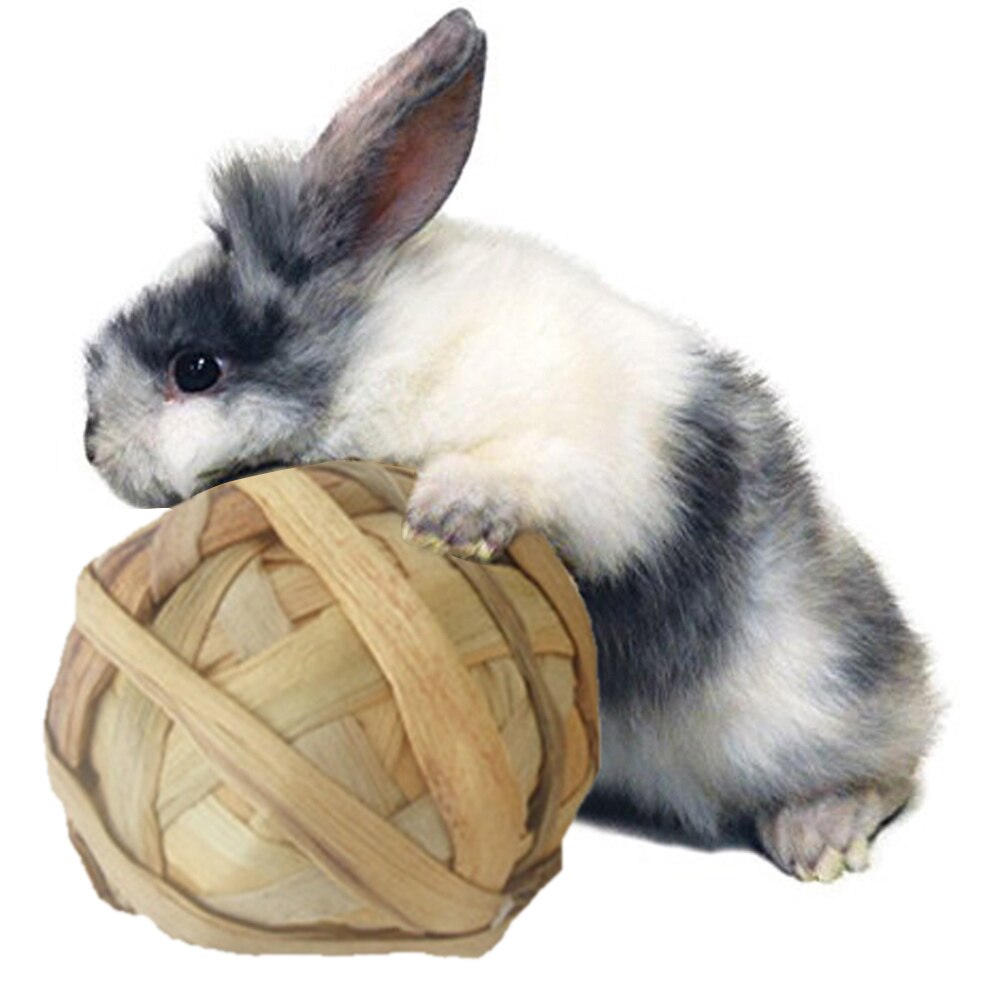 Boule tressée plante aquatique naturelle | Lapin Hamster, petit animal de compagnie, jouet à mâcher, perroquet, jouet sur pied