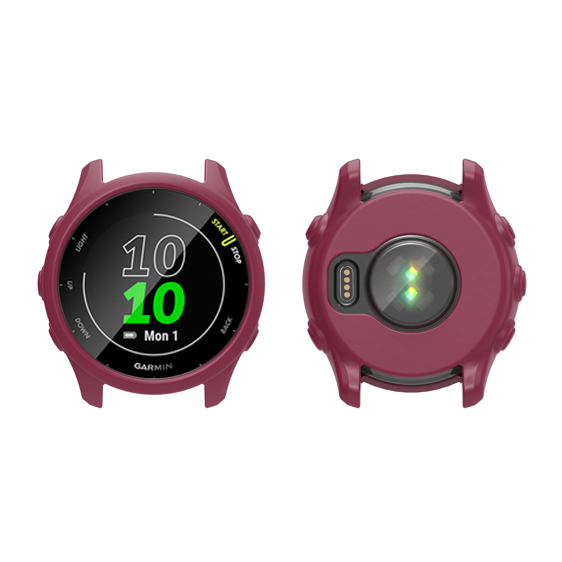 Funda para Garmin Forerunner 255, funda protectora de silicona suave para Garmin Forerunner 265, carcasa de marco duradera de