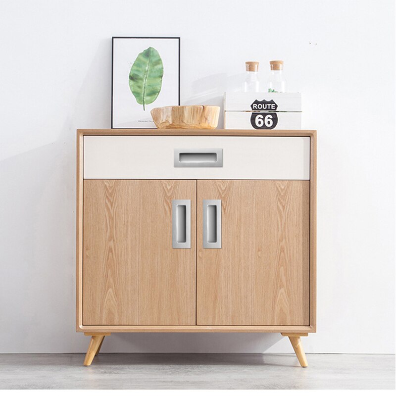 Dark pull embedded modern simple moving door small handle hidden drawer invisible sliding door handle hand button