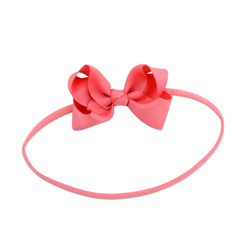 Baby Kids Kleine Leuke Hoofdband DIY boog-knoop Grosgrain Lint Boog Dunne Elastische Tulband Haarbanden Meisjes Hoofdbanden haar Accessoires
