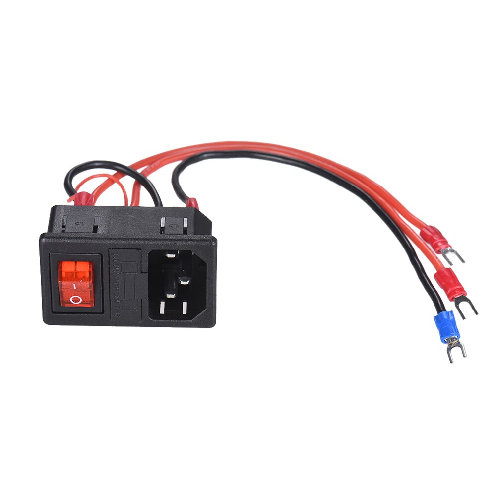 3D Printer Parts 220V/110V 15A Power Supply Switch Male Socket with Fuse for 3D Printer DIY 3D Printer Accessories