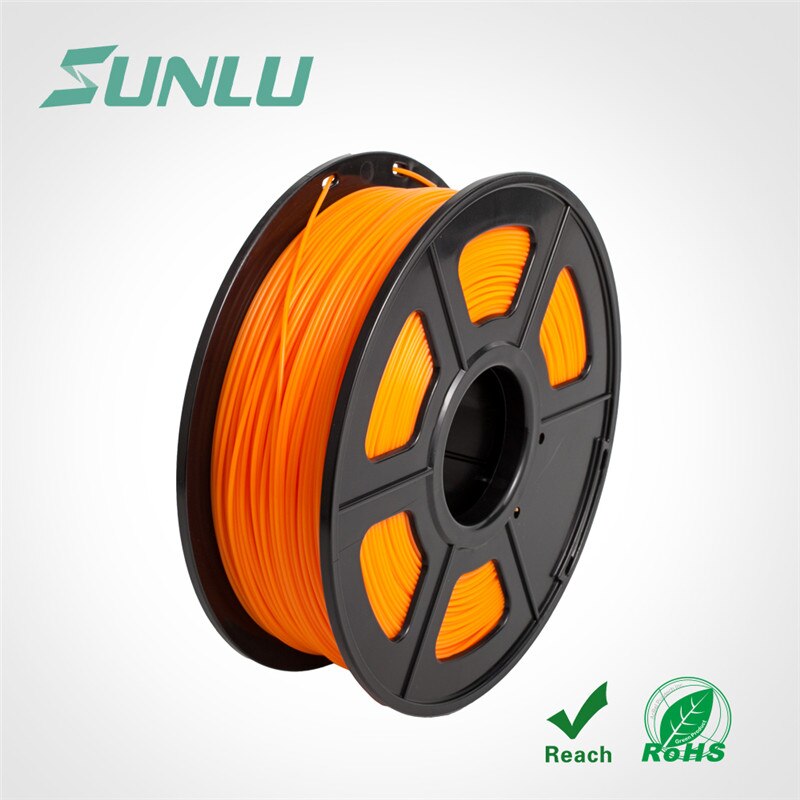 PLA filament 1kg1.75mm for 3D printing with 0.02mm tolerance and no bubble pla harmless material 3D print: pla filament orange
