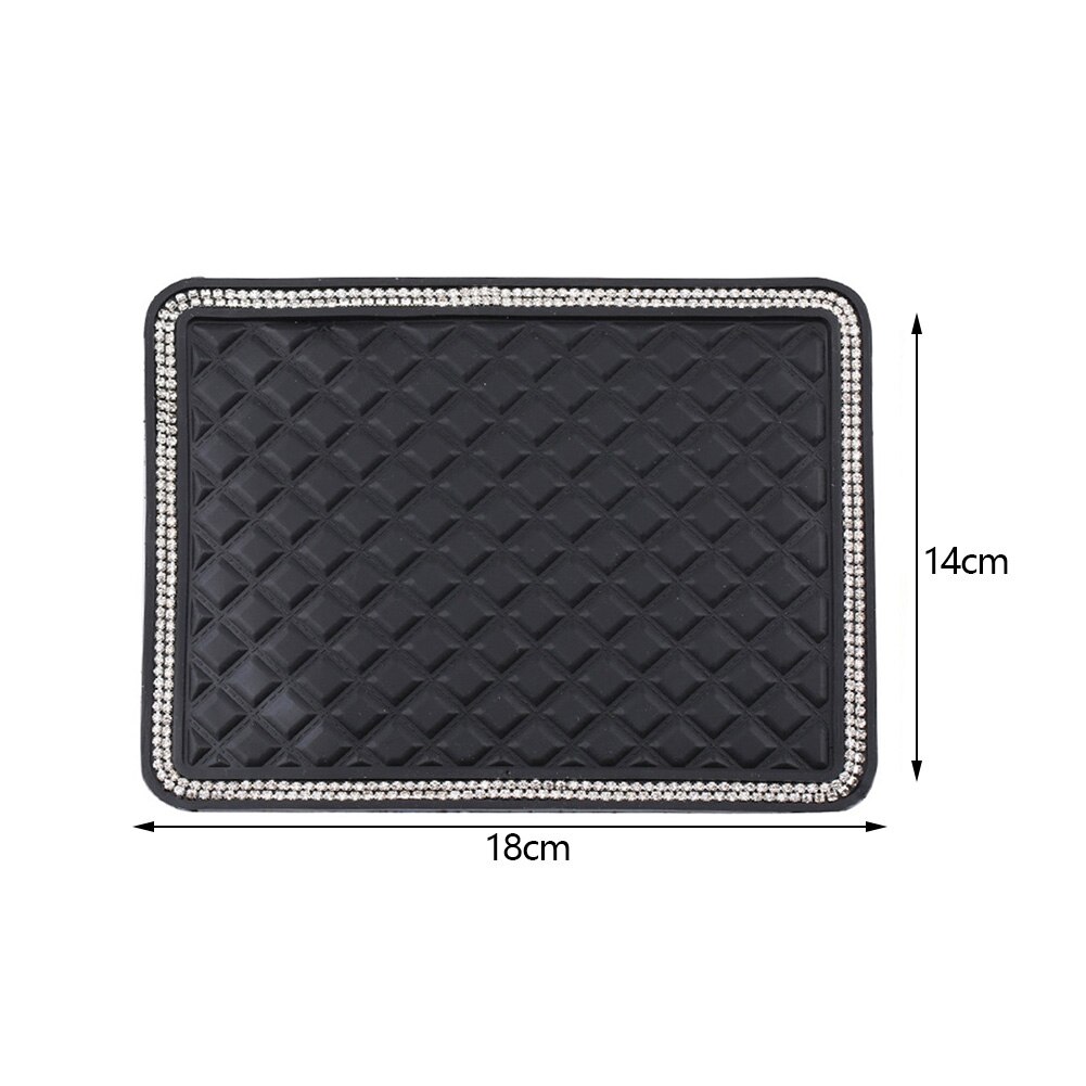 Tappetino antiscivolo per telefono nel cruscotto dell'auto Rhinesto Tappetino antiscivolo gadget antiscivolo Tappetino appiccicoso Pannello Tappetino automatico Fissare oggetti per auto: Blu