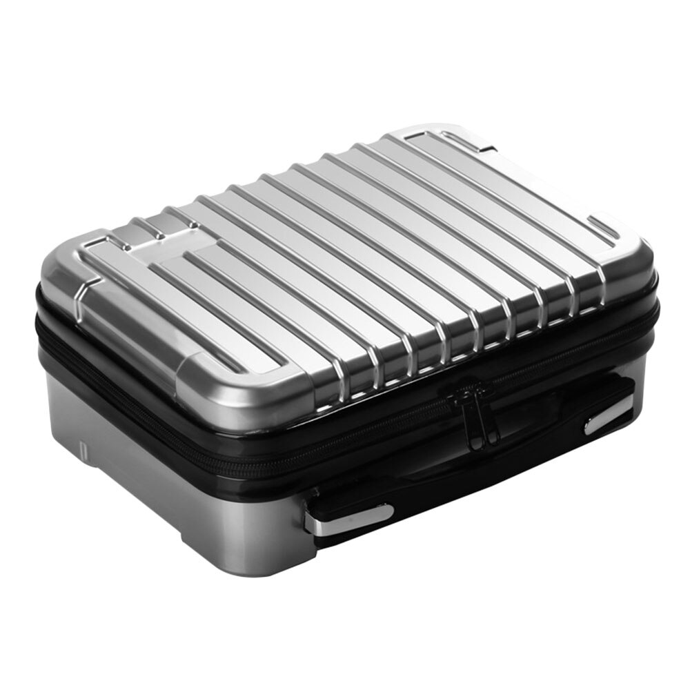 Opbevaringspose kuffert til nintend switch hard shell beskyttelsesetui til nintendo switch konsol ns rejse udendørs transportboks: Sølv