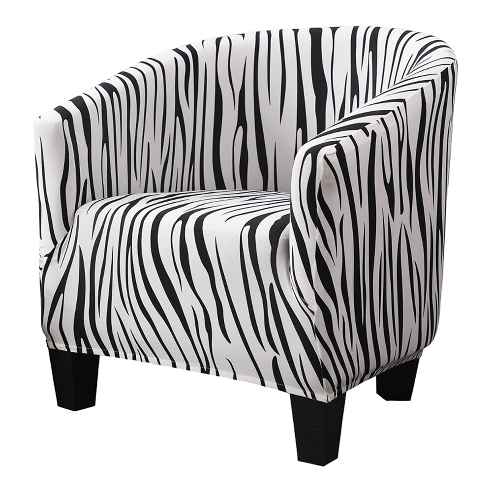 Club Chair Slipcover Stretch Armchair Covers Printed Tub Chair Cover Sofa Cover Spandex Couch Covers For Bar Counter Living Room: C