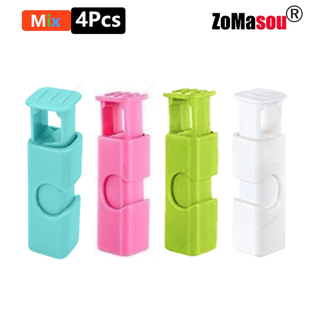 50/1Pcs Reusable Food Sealing Clips Bread Storage Bag Clips For Snack Wrap Bags Spring Clamp Kitchen Organization Sealing Clamp: Yellow