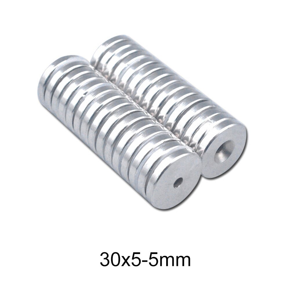 2 ~ 20Pcs 30X5-5 Sterke Magneten 30*5 Gat 5Mm Verzonken Neodymium Magneet 30x5-5mm Permanente Ndfeb Magnetische 30*5-5 Disc Magneet