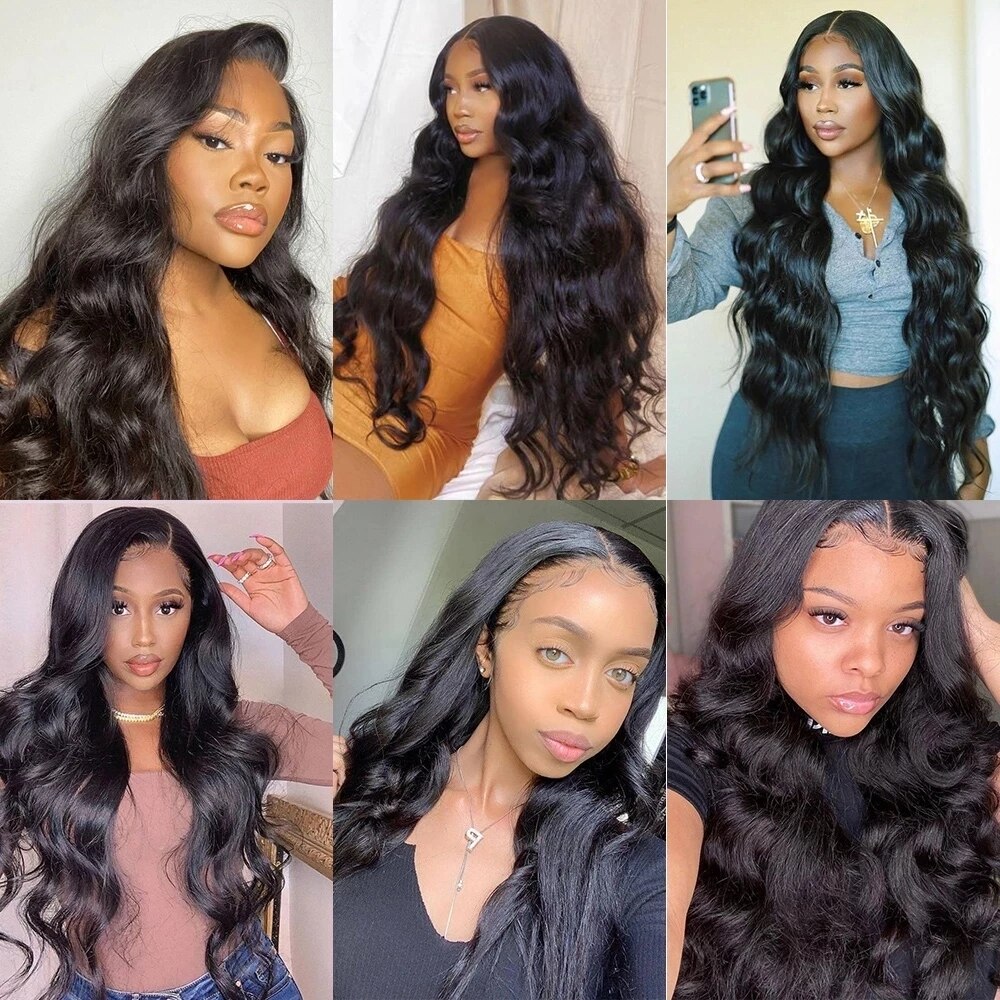 Long Body Wavy Lace Front Wig Soft Hair Synthetic Wigs For Women Black Preplucked Middle Part With Baby Hair Cosplay Bleach Knot