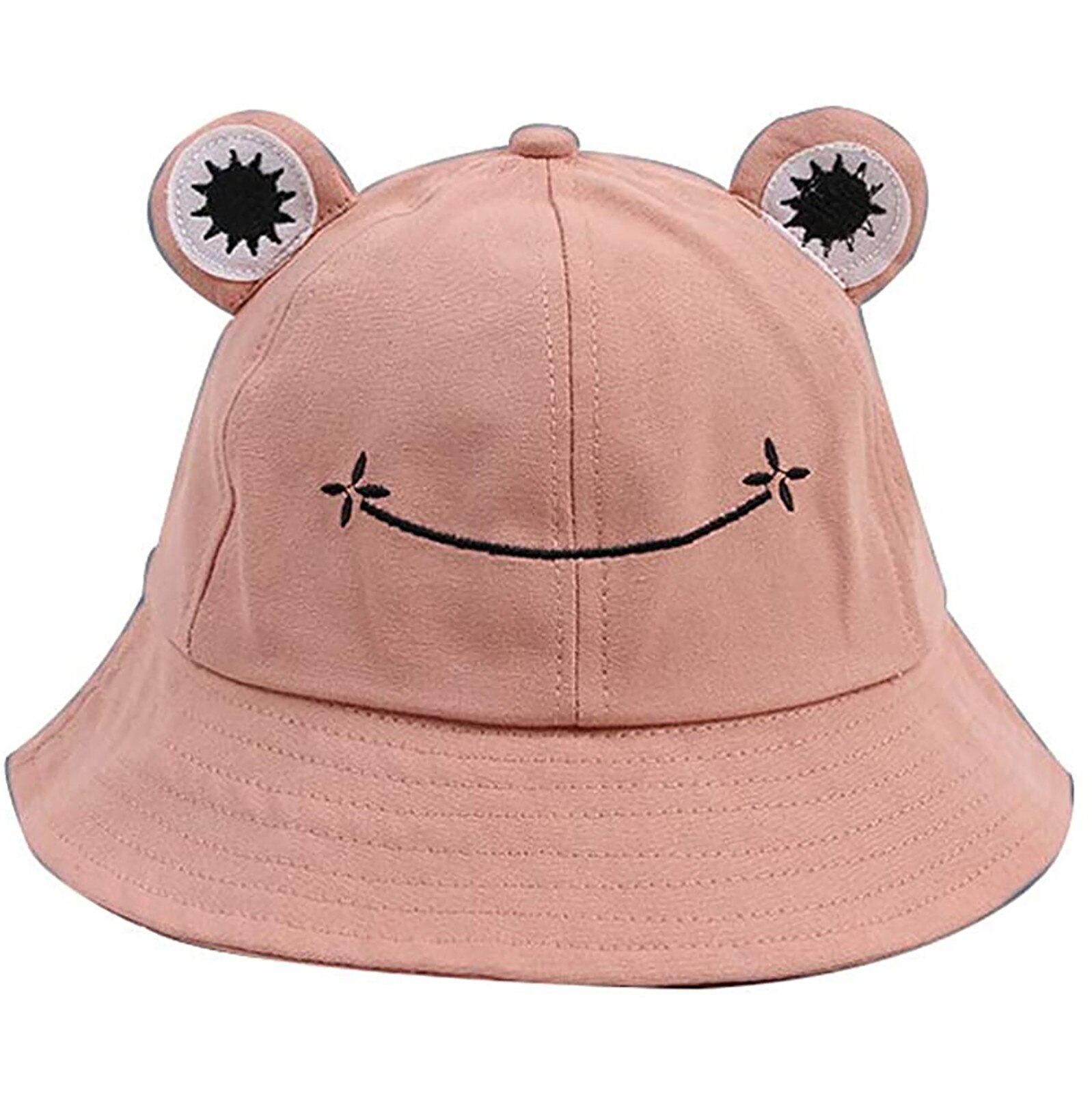Cute Bucket Hats Funny Animal Walking Beach Fishing Cap Hats Photography Bucket Hat Женская Шляпа Рыбака: Pink