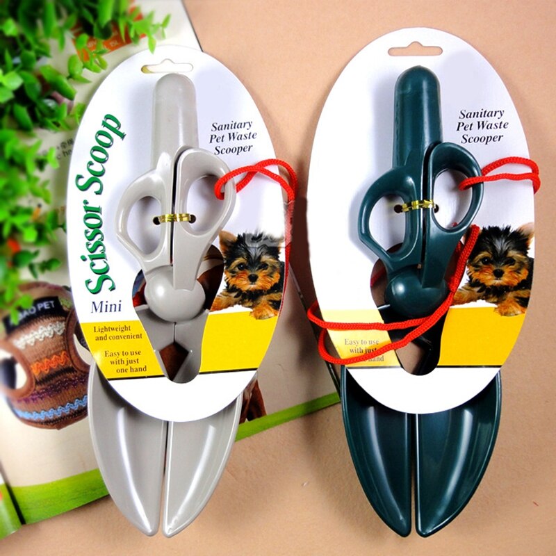 Long Handle Dog Poop Clamp Plastic Scissor Shape Portable Cat Poop Picker Pet Poop Shovel Poop Picker Pet Waste Pick Up Shovel