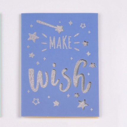 Happy Birthday Card For You Glitter Silver Thank You Card: No.04