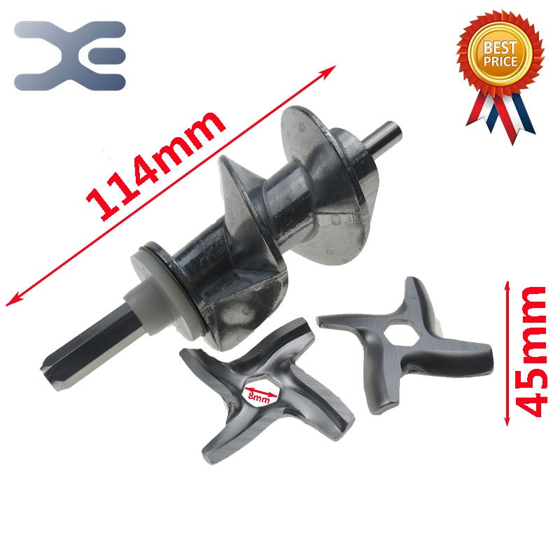 3Pcs Meat Grinder Parts Aluminum Meat Grinder Knife Meat Grinder Propeller #5 Blade Mincer Knife Fits Moulinex