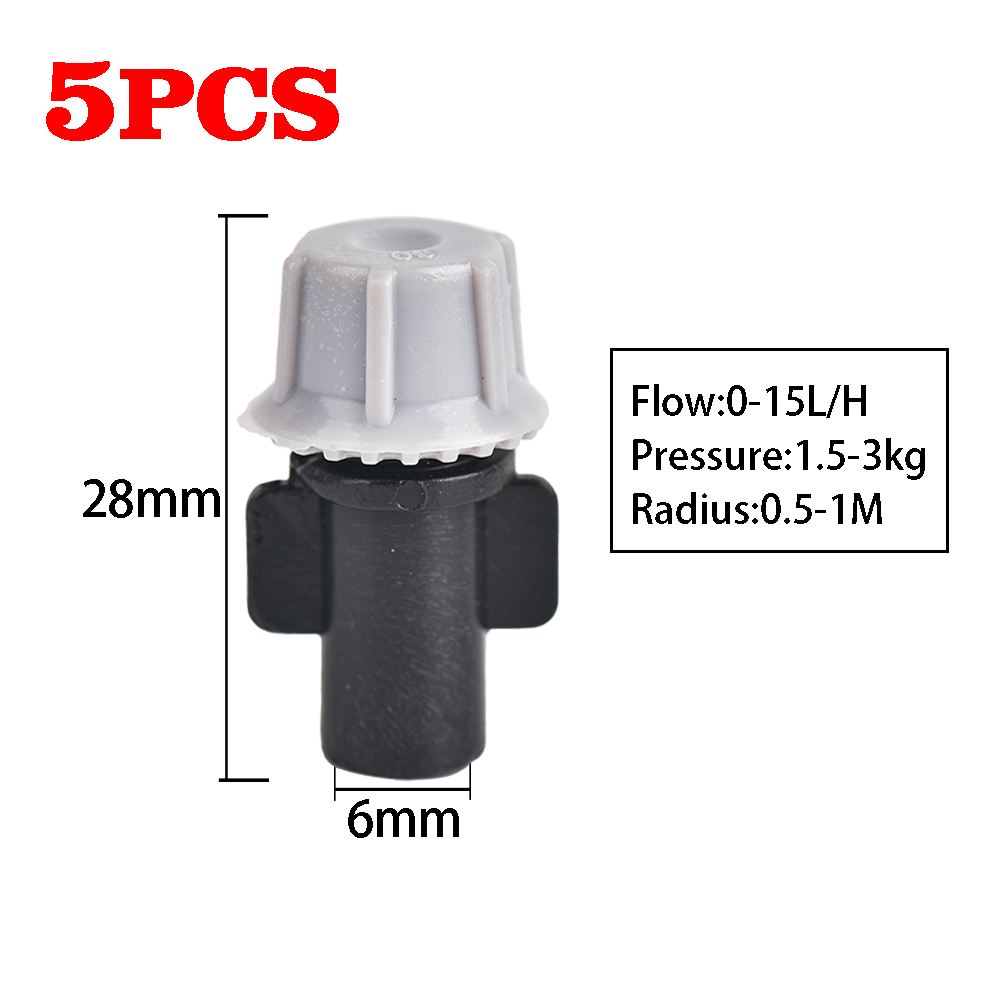 Wisząca dysza zamgławiająca system nawadniania z zraszaczem mgły wodnej 5/7-kierunkowy regulowany zestaw opryskiwacza robić nawilżania szklarni: BIAŁY