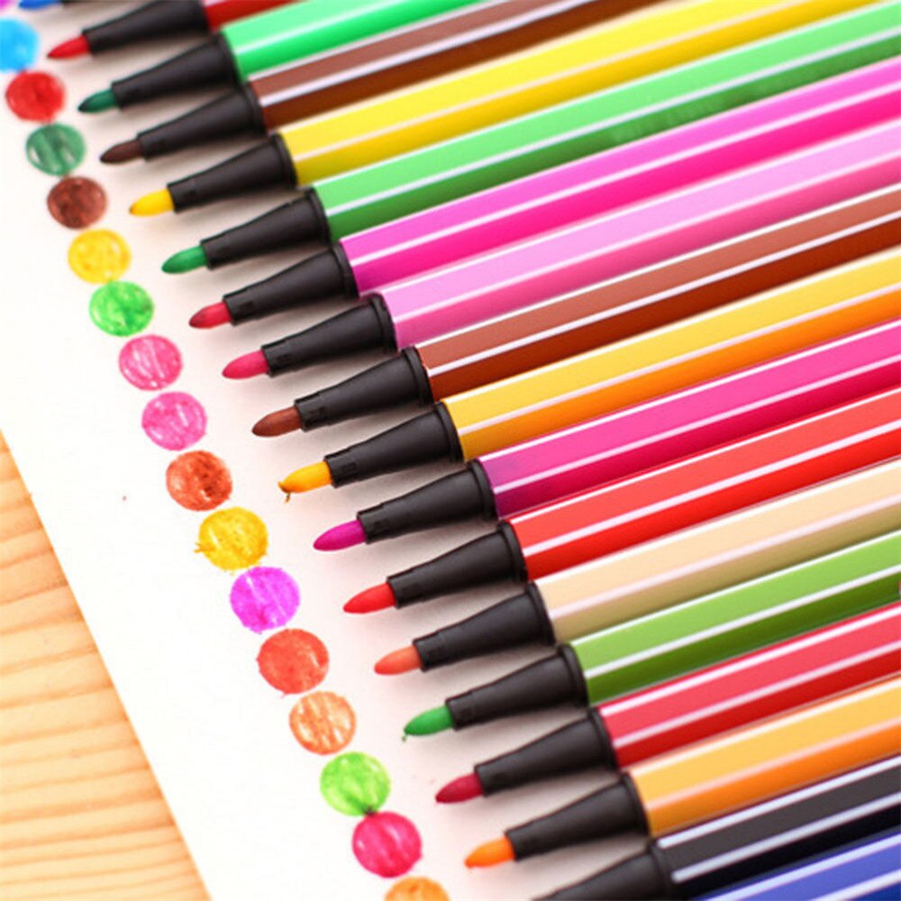 12 kleuren/set Water-kleur Gel Inkt Pennen Art Marker pen Briefpapier