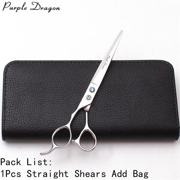 Linker 7.0 "JP Roestvrij Paarse Draak Shiny Animal Scharen Rechte Schaar Dunner Schaar Gebogen Schaar Huisdier Schaar z3006: Z4006 Yin C 7Y