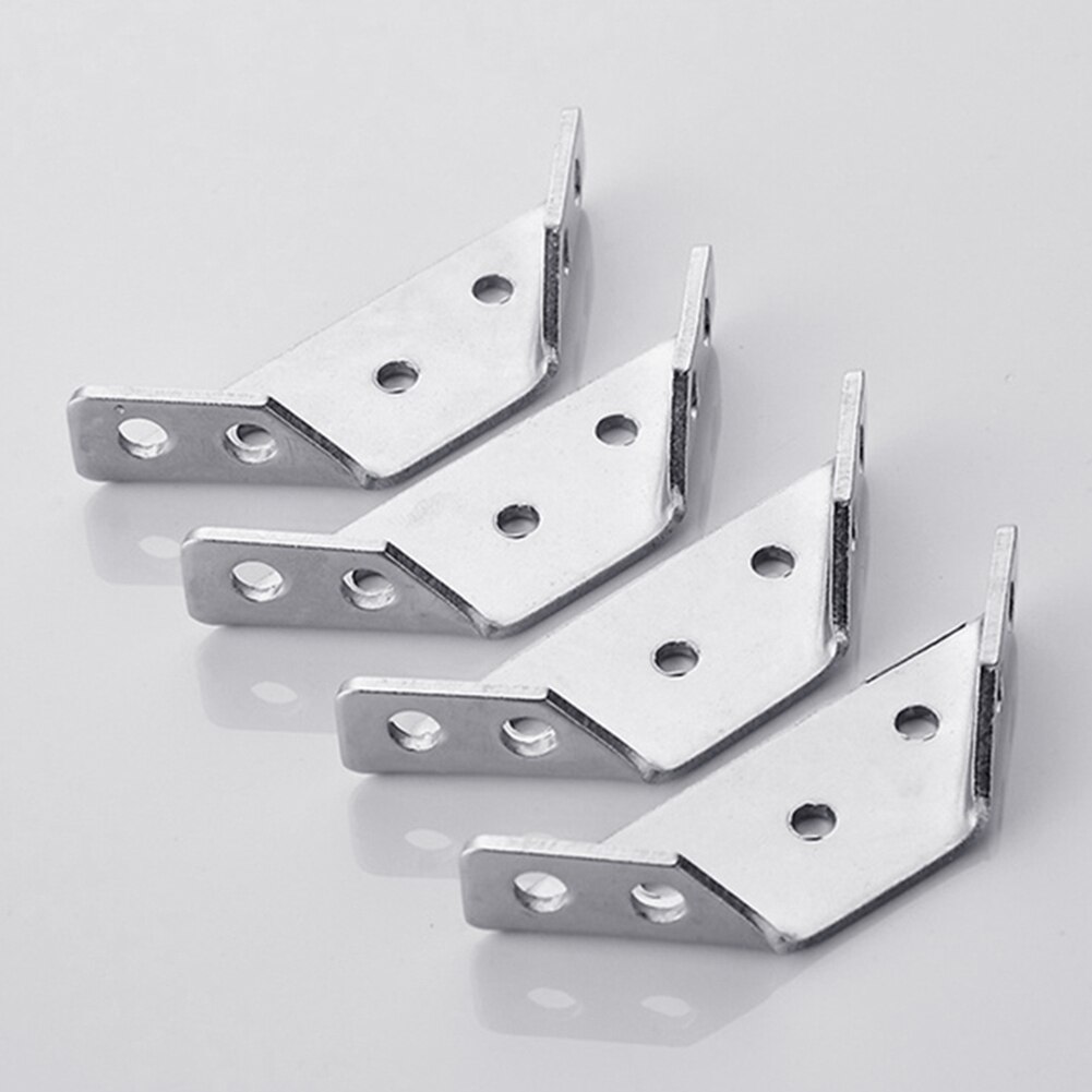 Stainless Steel L-shaped 90 Degree Angle Code Corner Bracket Furniture Hardware