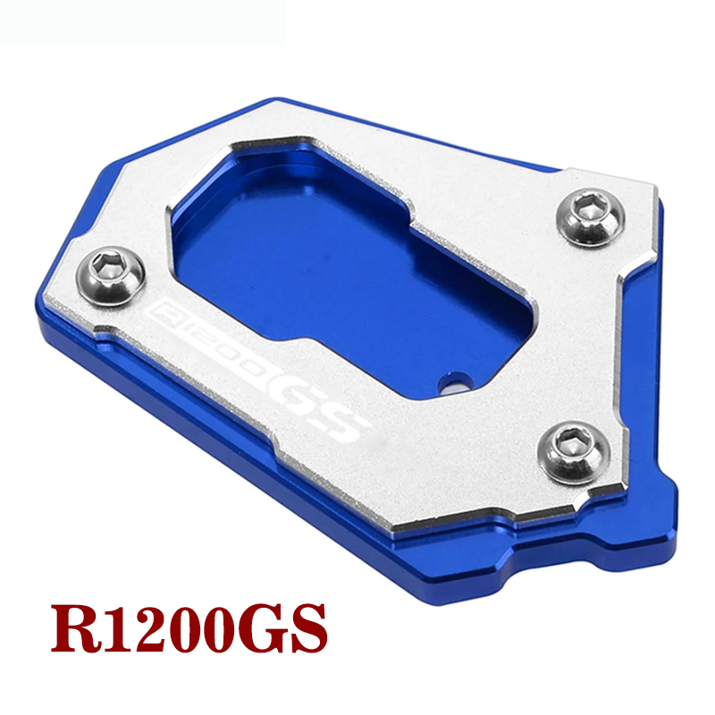 Para bmw r1250gs r1200gs r1250 gs aventura r1200 gs gsa gs1250 hp motocicleta kickstand suporte lateral ampliador almofada r 1250 1200 gs: Cinza escuro