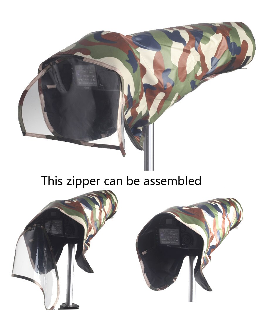 Bizoe Regenhoes Regenjas Voor Telelens Regenhoes/Lens Regenjas Camo Guns Kleding Voor Canon Nikon Pentax Sony