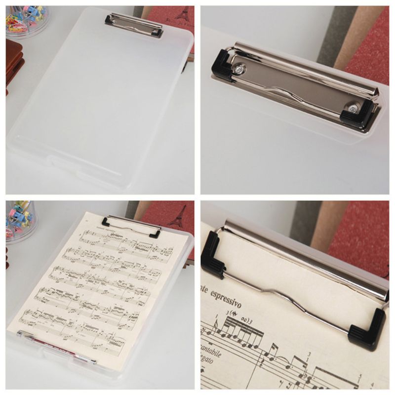 A4 Plastic Storage Clipboard File Box Case Document File Folder Clipboard Office