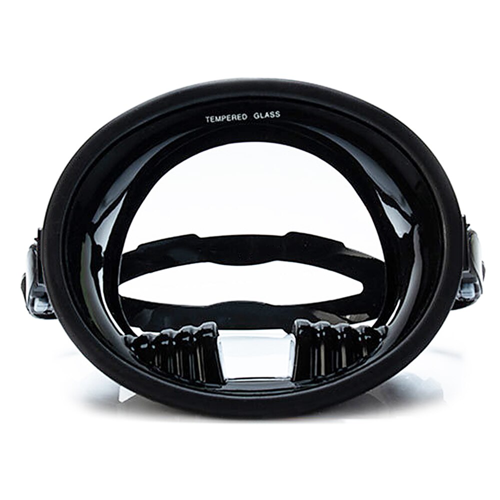 Water Sports Diving Wide View Scuba Mask Watertight Anti-Fog Lens Underwater Snorkeling Spearfishing Full Diving Mask: Black