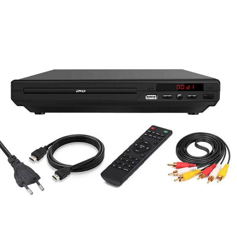 Thuis Mini Dvd-speler Dvd-Speler Voor Tv Met H Dmi/Av Output Kabels Inbegrepen 1080P Usb input 20CB
