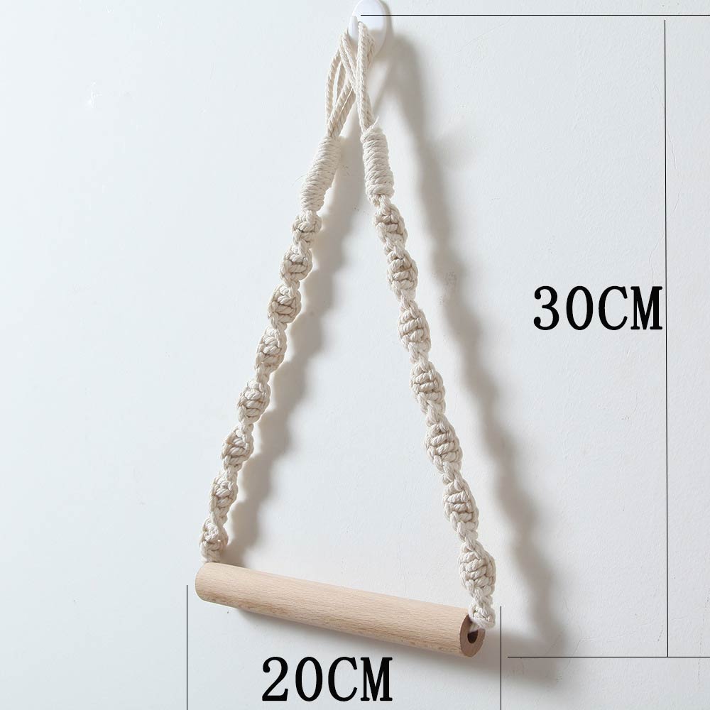Nordisk boheme papirhåndklædeholder gobelin macrame væg hængende værelse indretning badeværelse hotel homestay toilet opbevarings dispenser 1pc